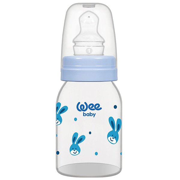 شیشه شیر کلاسیک آبی وی 125 میلی لیتر