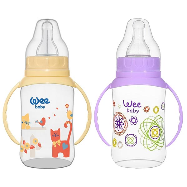 شیشه شیر کلاسیک دسته دار وی