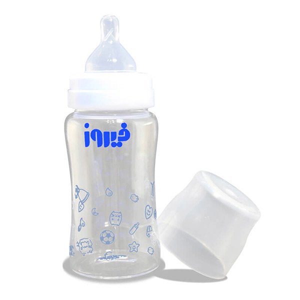 شیشه شیر 150 میلی لیتر آبی فیروز