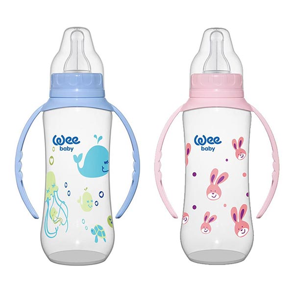 شیشه شیر پروپیلن دسته دار وی 270 میلی لیتر