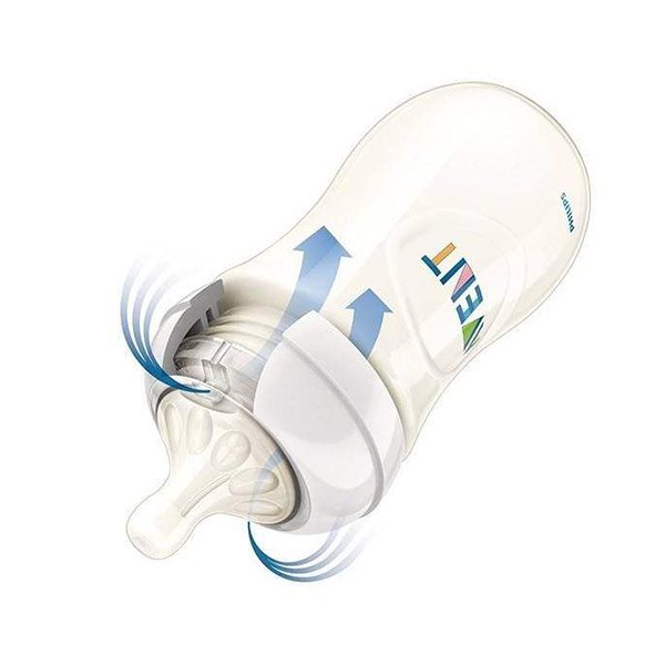 شیشه شیر نچرال پروپیلن آنتی کولیک سفید اونت 260 میلی لیتر