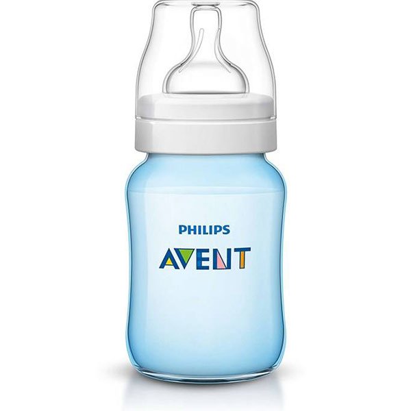 شیشه شیر کلاسیک پروپیلن آنتی کولیک آبی اونت 260 میلی لیتر