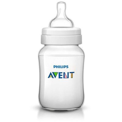 شیرخوری کلاسیک پروپیلن آنتی کولیک سفید اونت 260 میلی لیتر