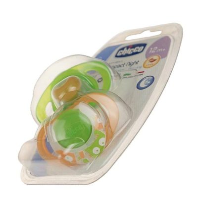 پستانک فیزیو کامپکت سیلیکونی چیکو شبرنگ (12 ماه به بالا)