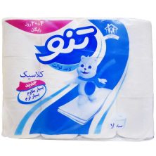 دستمال توالت تنو مدل کلاسیک 24 عددی