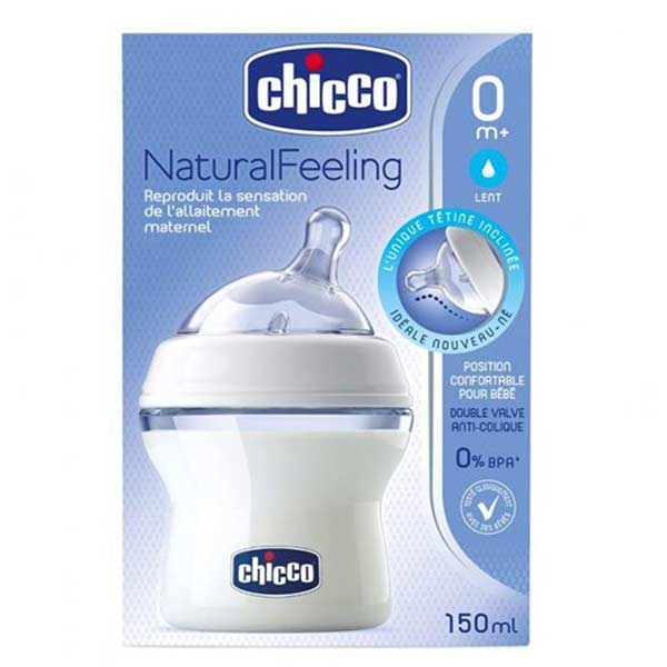 شیشه شیر نچرال چیکو 150 میلی لیتر