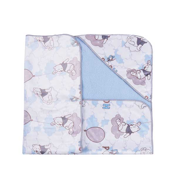 پتو نوزاد رزبرن Hello Pooh-Blue