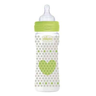 شیشه شیر ول بیینگ سیلیکونی چیکو رنگ سبز