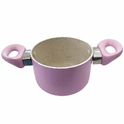 سرویس قابلمه 4 پارچه گرانیتی کودک عروس مدل نیکا صورتی