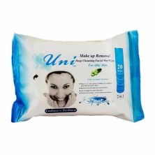 دستمال مرطوب آرایشی یونی لد (پوست چرب)
