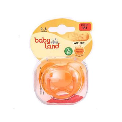 پستانک نوک گرد شفاف بی بی لند نارنجی 0-6