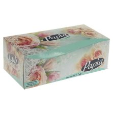 دستمال کاغذی 2 لایه 150 برگ پاپیا گل رز سبز