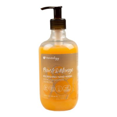 مایع دستشویی کرمی هندولوژی با رایحه هلو و انبه