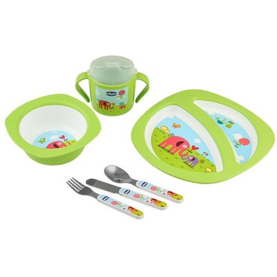 ظرف غذای کودک رنگ سبز