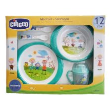 ست 5 تکه ظرف غذای کودک سیکو رنگ سبز کله غازی