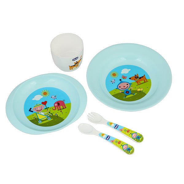 ظرف غذا کودک رنگ آبی