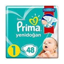 پوشک پریما پمپرز سایز 1 بسته 48 عددی