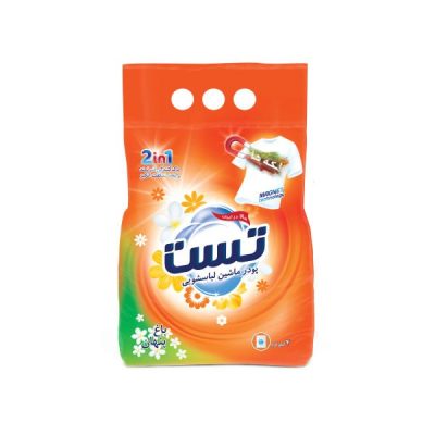 پودر ماشین لباسشویی تست با رایحه باغ پنهان