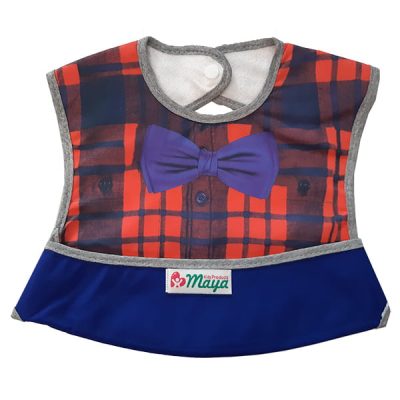 پيشبند آستين دار مايا طرح پاپيون دخترانه