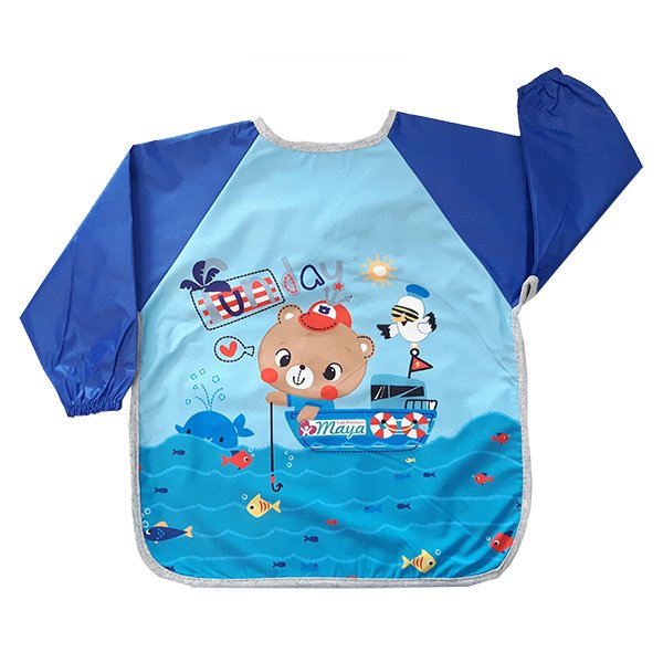 پيشبند آستين دار مايا طرح خرس