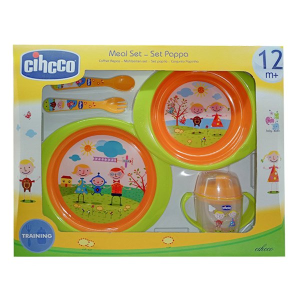 ظرف غذای کودک رنگ سبز نارنجی