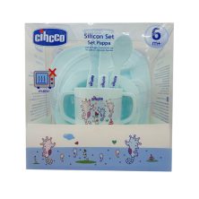 ظرف غذای سیلیکونی کودک سیکو رنگ آبی آسمانی